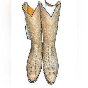 CUATRALBA Men's cowboy boot crocodile